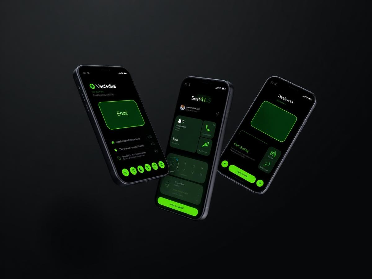 Mobile app interface mockup from a Vizentra development project